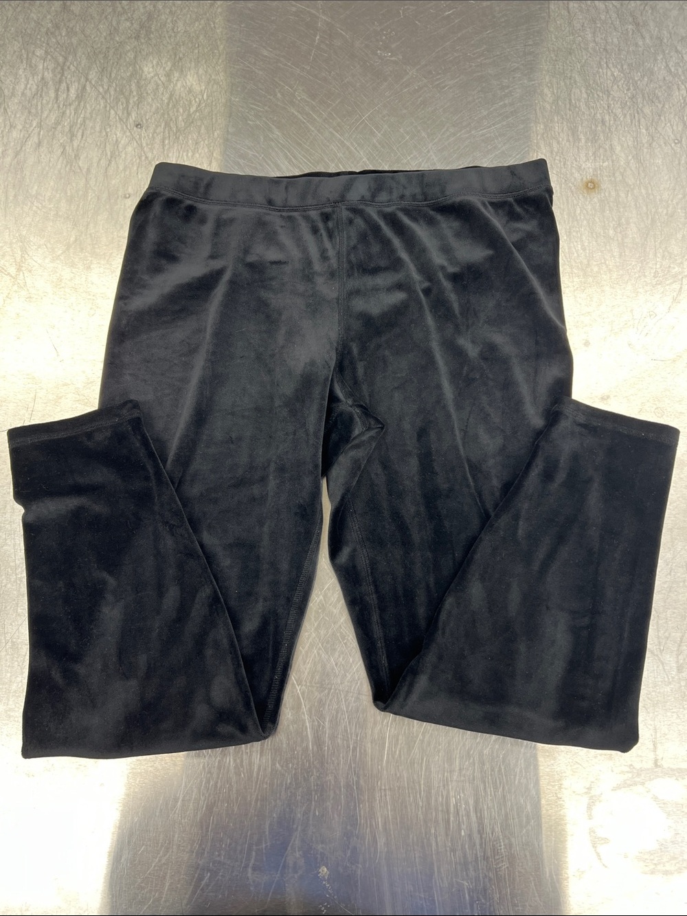 Jockey Black Velvet-Look Leggings